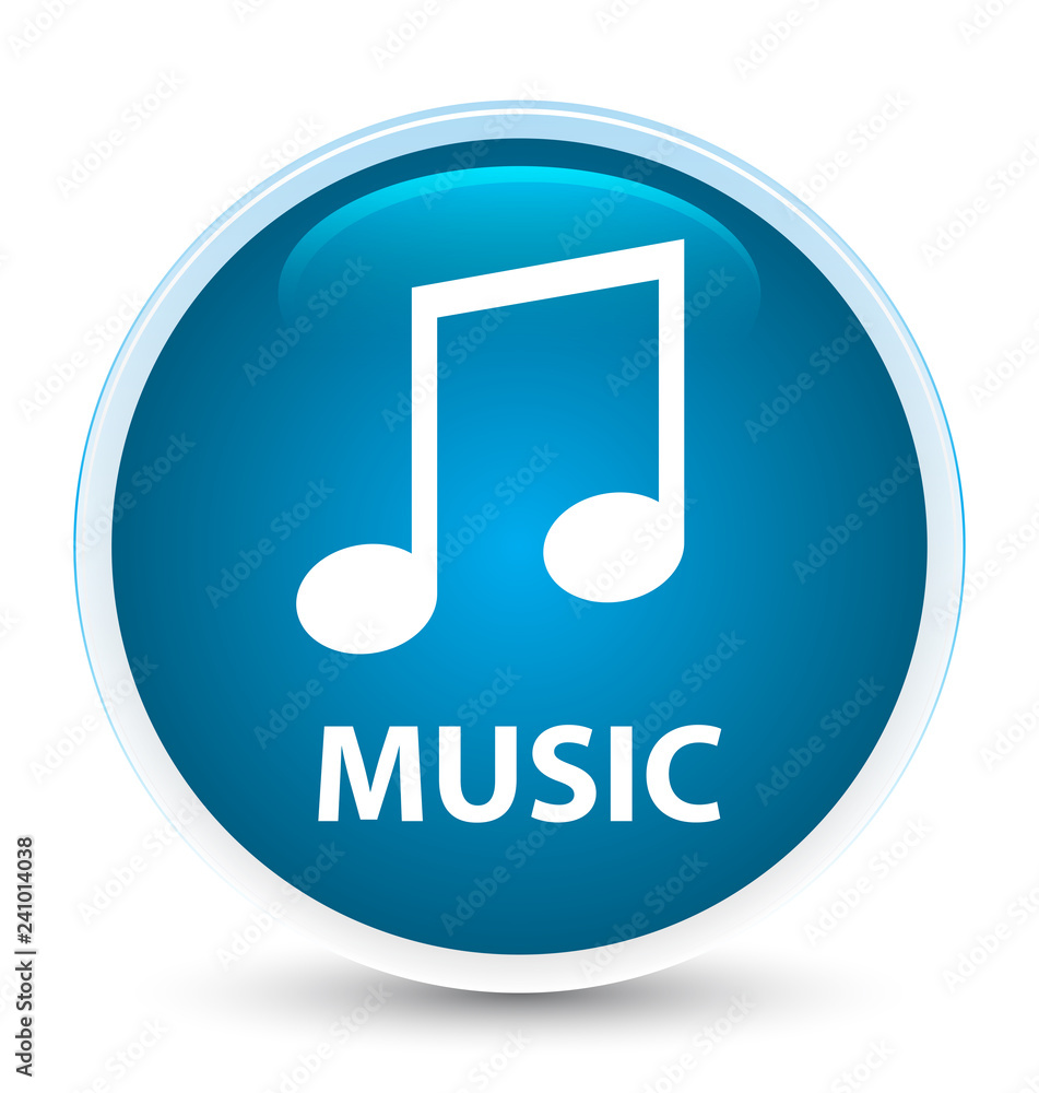 Music (tune icon) special prime blue round button Music (tune icon) special prime blue round button