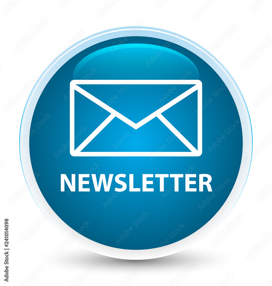 Newsletter special prime blue round button Newsletter special prime blue round button