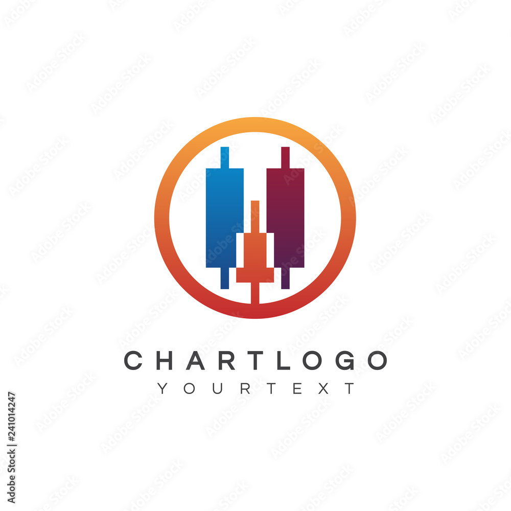 Obraz premium chart logo design