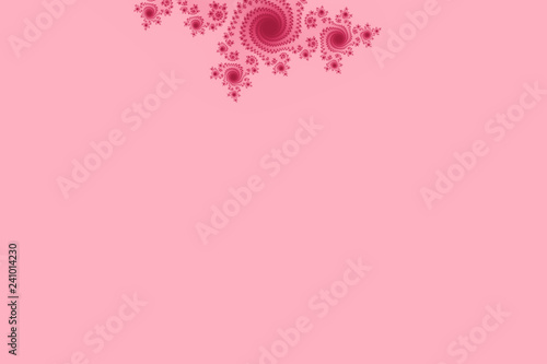 Mandelbrot fractal abstract geometrical wallpaper background with hypnotic shapes and Red colors