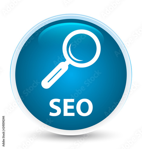 Seo special prime blue round button