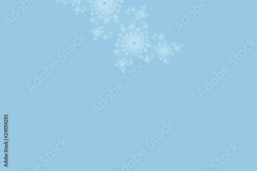 Mandelbrot fractal abstract geometrical wallpaper background with hypnotic shapes and Blue colors