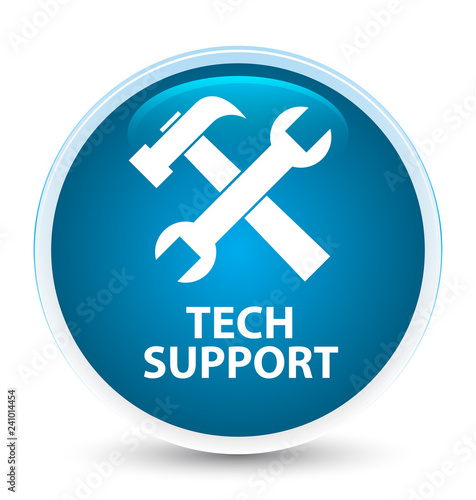 Tech support (tools icon) special prime blue round button