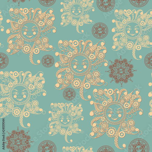 Seamless texture with decorative ornament 3