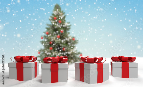 christmas tree with christm...