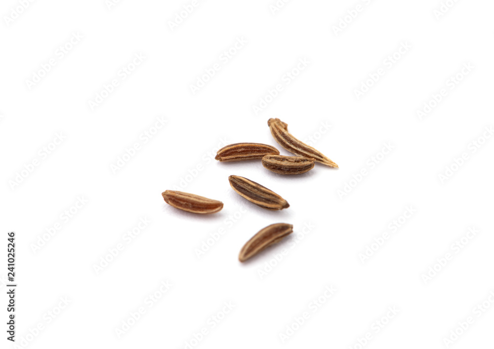 Caraway isolated on white background. Caraway isolated on white background.