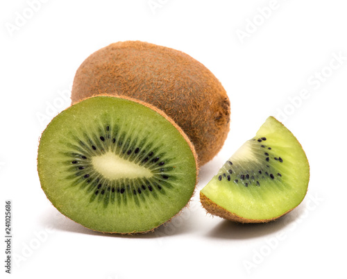 Kiwi fruit isolated on white background