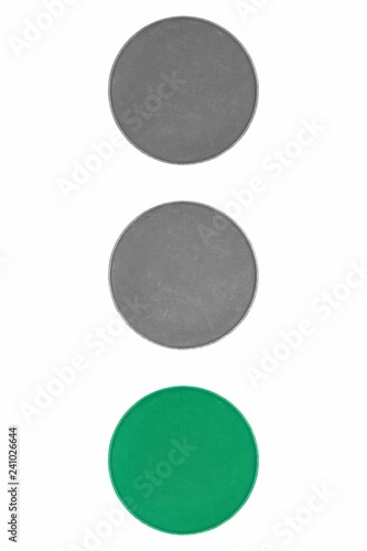 Traffic signal green light meaning go if the way is clear