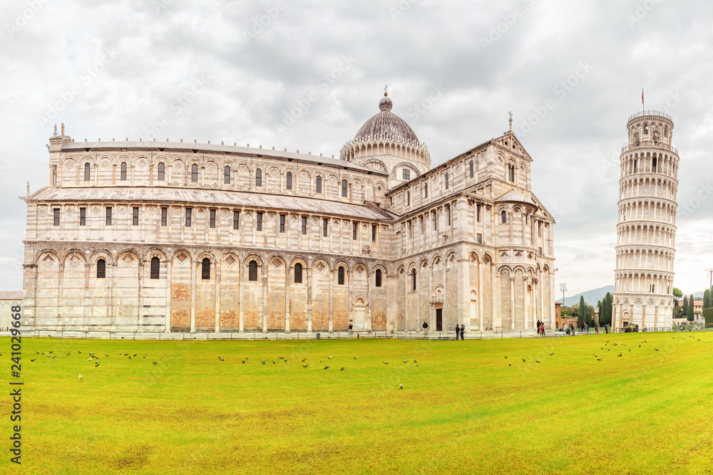 Pisa Cathedral and the Leaning Tower in Italy