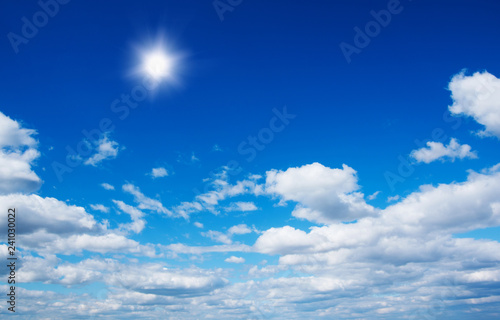 blue sky background with white clouds