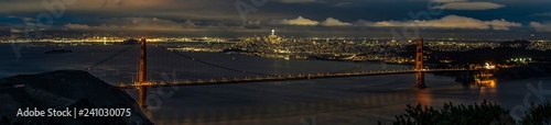 Photography Night panorama San Francisco