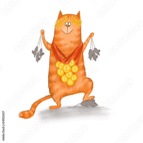 cat animal  illustration beautiful playful