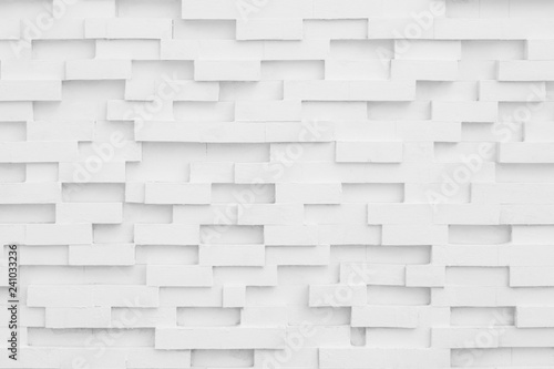 Painted White Wood Surface With Pattern Of Rectangles. Wooden Geometric Background