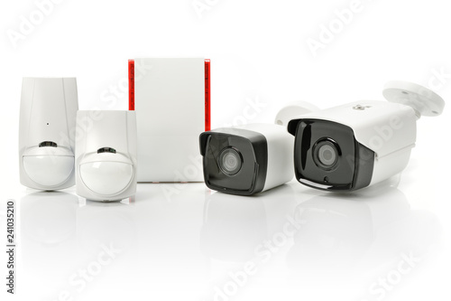 Obraz w ramie System alarmowy, system ochrony CCTV