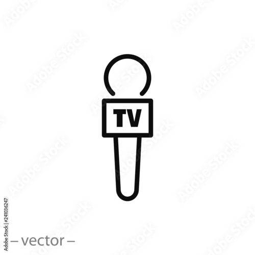 microphone press icon vector