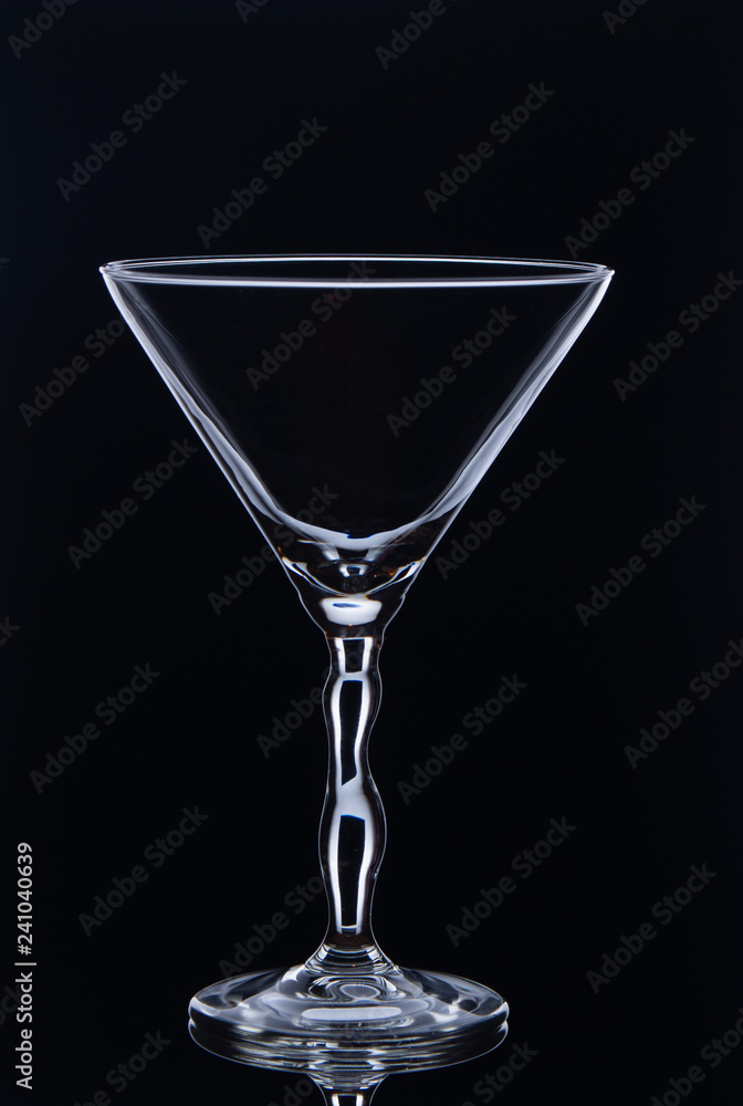 isolate glass on black background isolate glass on black background