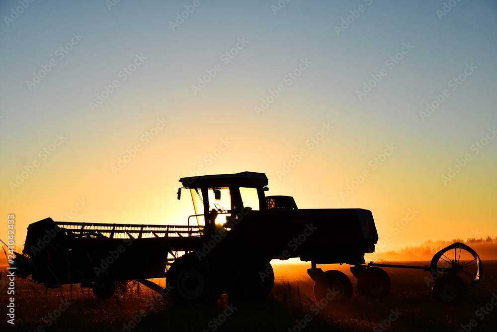 Agricultural Equipment Silhouette Agricultural Equipment Silhouette