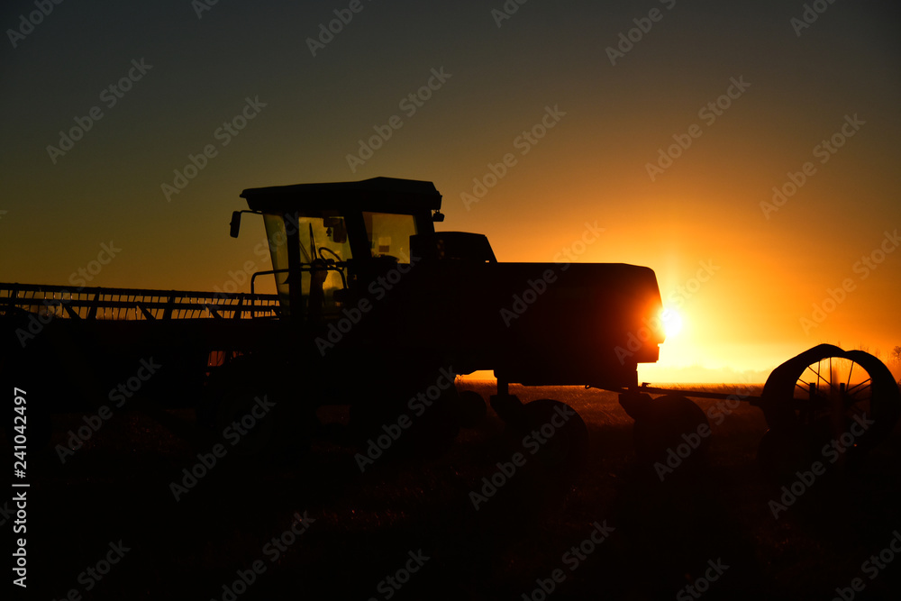 Agricultural Equipment Silhouette Agricultural Equipment Silhouette
