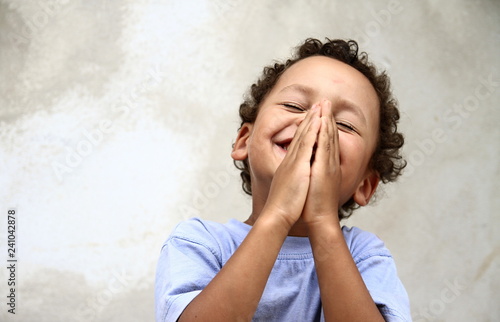 little boy praying stock photo photo