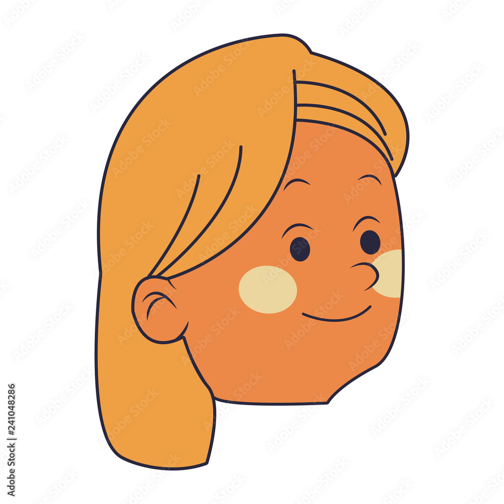 young woman cartoon