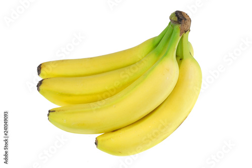 fresh yellow banana isolated on white background
