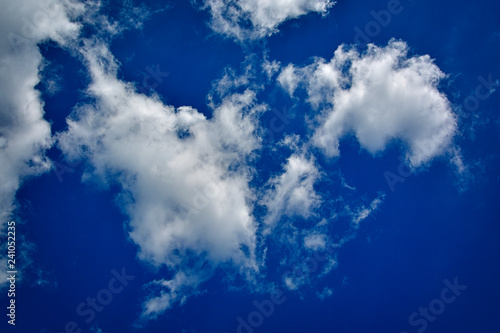 blue sky with cloud closeup © Razvan
