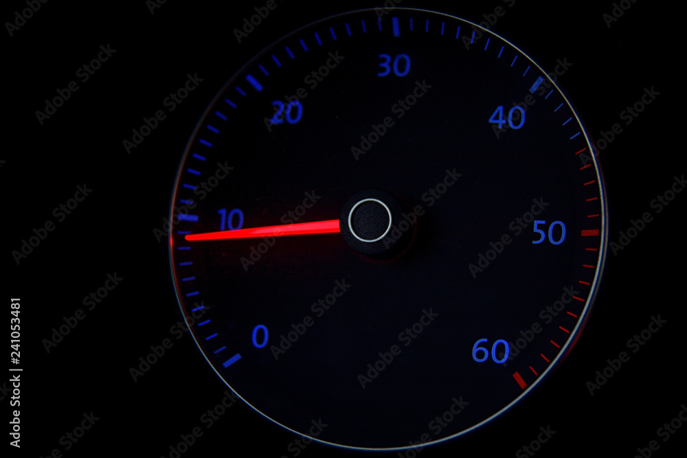 automobile tachometer on black background speedometer automobile tachometer on black background speedometer