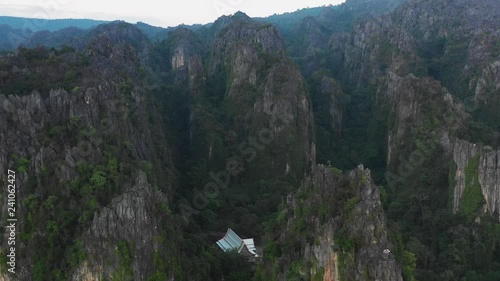 Wallpaper Mural Aerial drone scene fly over mountain in morning day light 4k video Torontodigital.ca