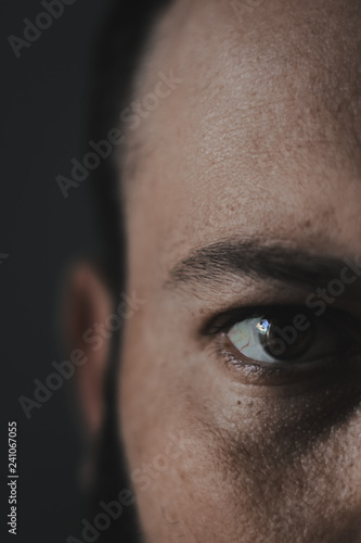 closeup portrait of a young man