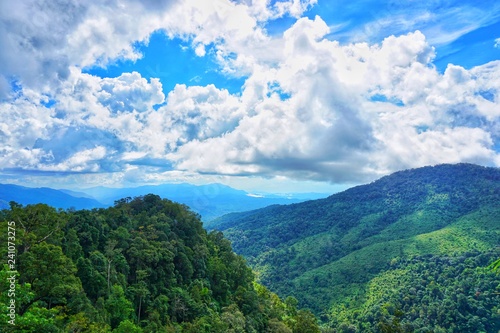 mountain and blue sky