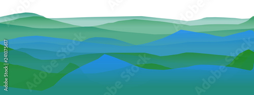 Farbige Berge, Wellen, abstrakte Oberfläche, moderner Hintergrund, Vektorgrafik Illustration für dein Projekt