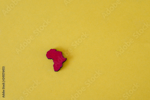 Фотография Africa pendent isolated against yellow background