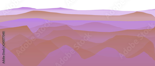 Farbige Berge, Wellen, abstrakte Oberfläche, moderner Hintergrund, Vektorgrafik Illustration für dein Projekt