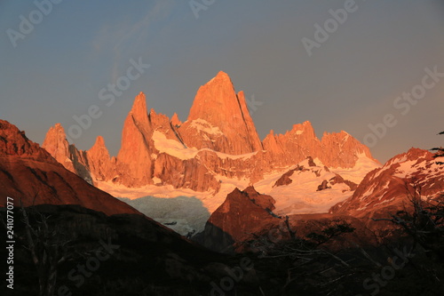 Mt. Fitzroy in Patagonia near the El chalten, Argentina.