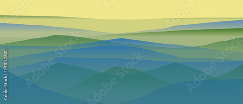 Farbige Berge, Wellen, abstrakte Oberfläche, moderner Hintergrund, Vektorgrafik Illustration für dein Projekt