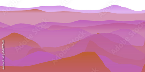 Farbige Berge, Wellen, abstrakte Oberfläche, moderner Hintergrund, Vektorgrafik Illustration für dein Projekt