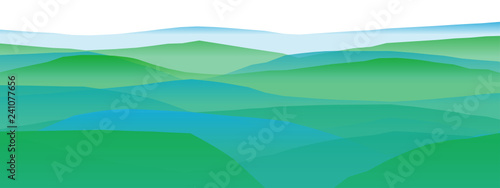 Farbige Berge, Wellen, abstrakte Oberfläche, moderner Hintergrund, Vektorgrafik Illustration für dein Projekt