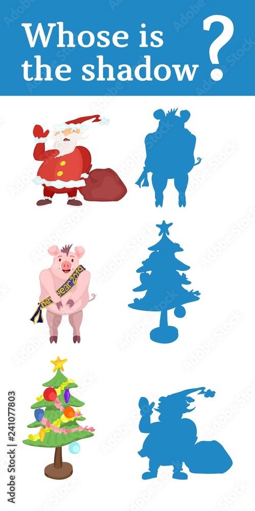 Christmas game guess the shadow of the picture Christmas game guess the shadow of the picture