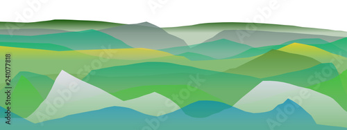 Farbige Berge, Wellen, abstrakte Oberfläche, moderner Hintergrund, Vektorgrafik Illustration für dein Projekt