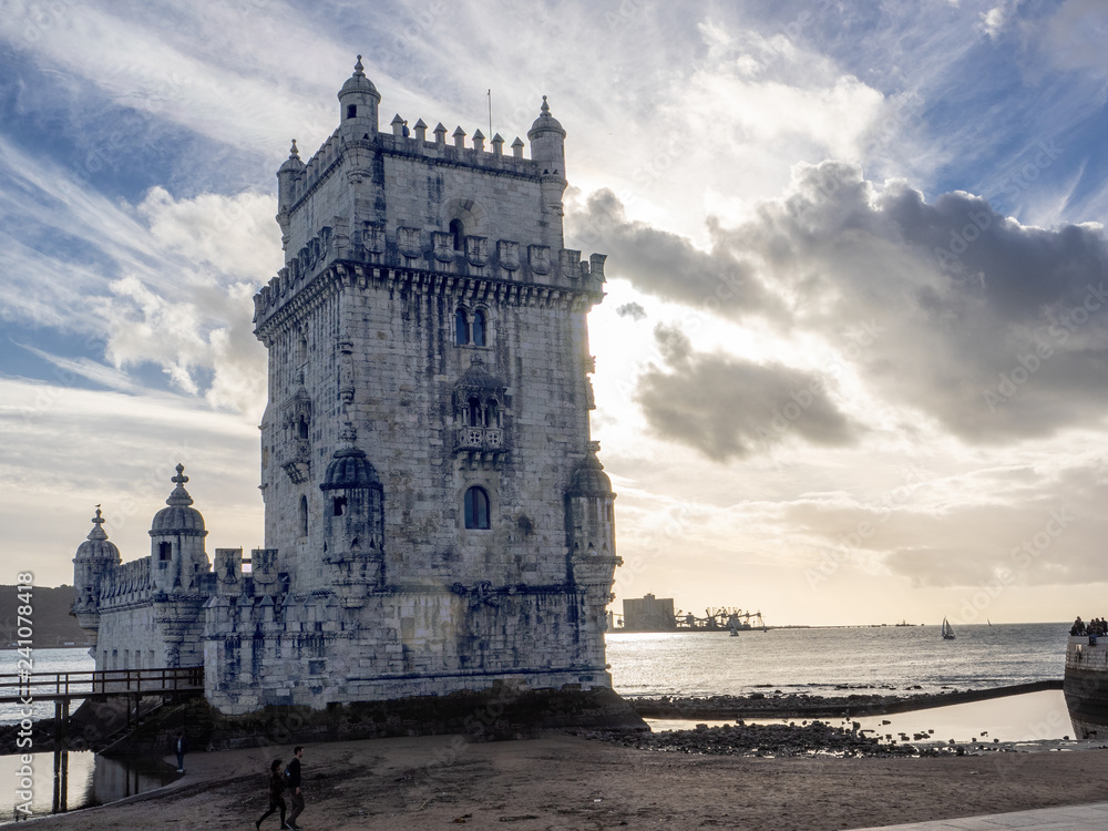 Lisbon - Portugal, belem tower on the Tagus river, Unesco site