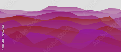 Farbige Berge, Wellen, abstrakte Oberfläche, moderner Hintergrund, Vektorgrafik Illustration für dein Projekt