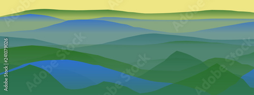 Farbige Berge, Wellen, abstrakte Oberfläche, moderner Hintergrund, Vektorgrafik Illustration für dein Projekt