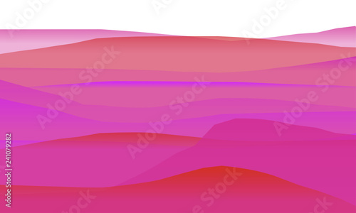 Farbige Berge, Wellen, abstrakte Oberfläche, moderner Hintergrund, Vektorgrafik Illustration für dein Projekt