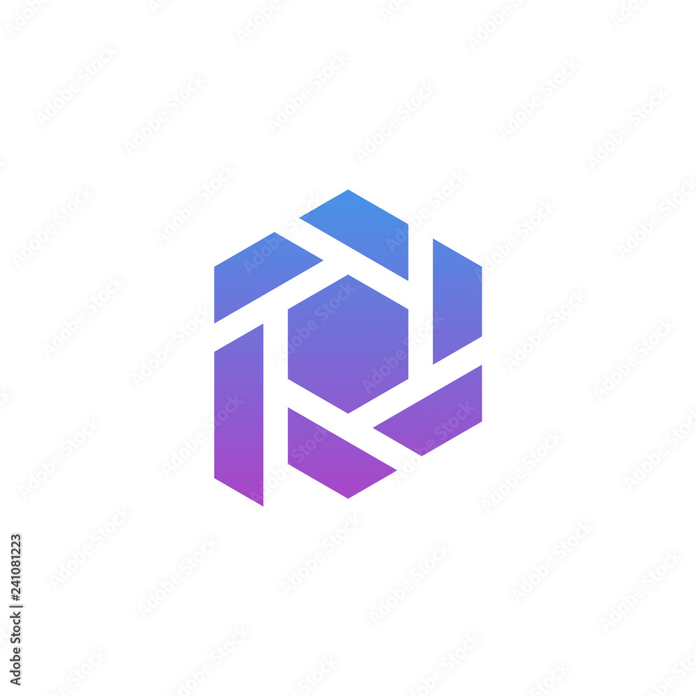 Letter P logo icon design template elements, Initial P with Hexagon logo concept - Vector Letter P logo icon design template elements, Initial P with Hexagon logo concept - Vector