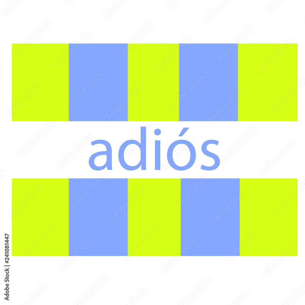 Fototapeta premium vector icon of bye bye spanish