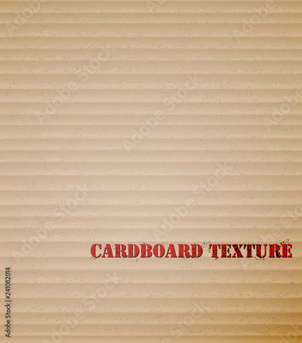 Brown cardboard background vector illustration