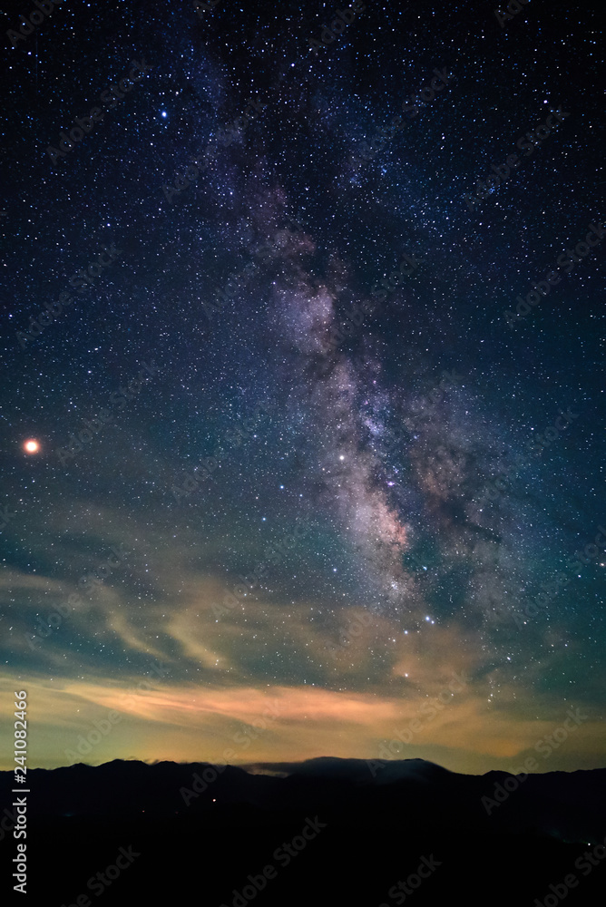 Fototapeta premium 鬼女台から望む天の川-2