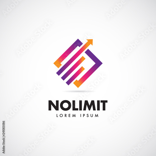 Abstract Colorful Business Finance Logo Template