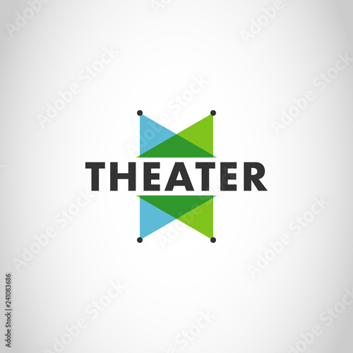 Modern Simple Color Theater Logo