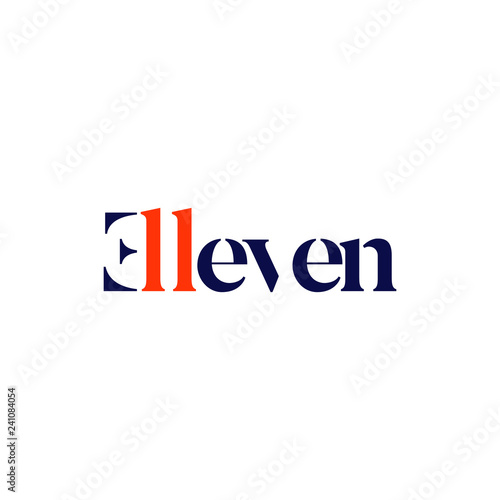 Eleven Type Logo Symbol 
